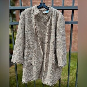 Chico's Textured Brown Jacket